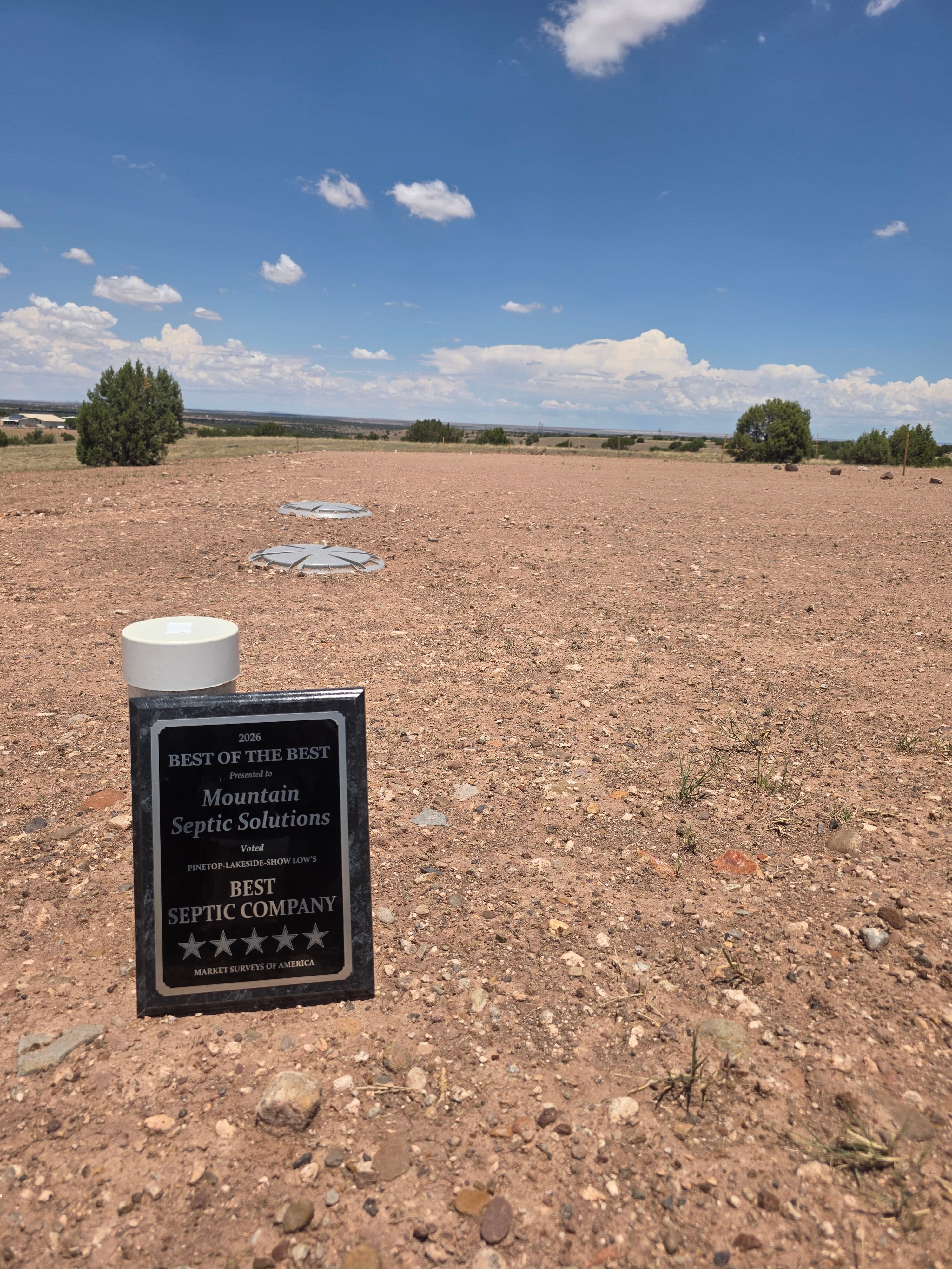 Project Mountain Septic Solutions Voted Best Septic Company in Pinetop-Lakeside-Show Low image