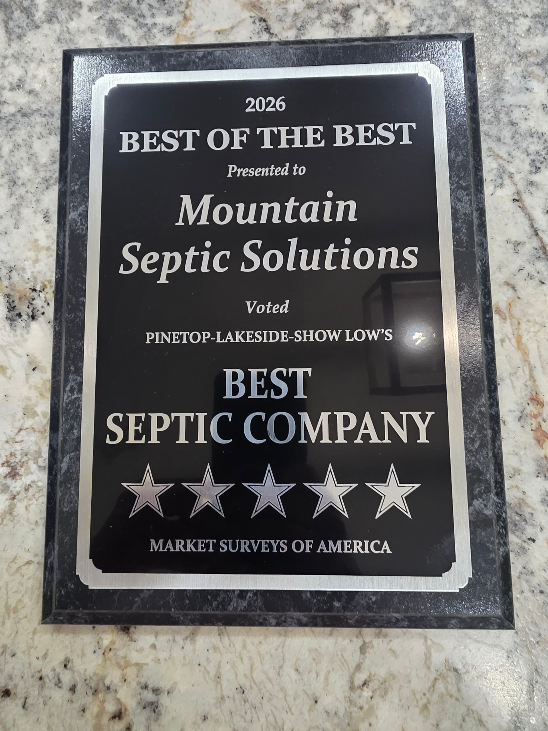 Voted Best Septic Company in Pinetop-Lakeside-Show Low for 2026 image