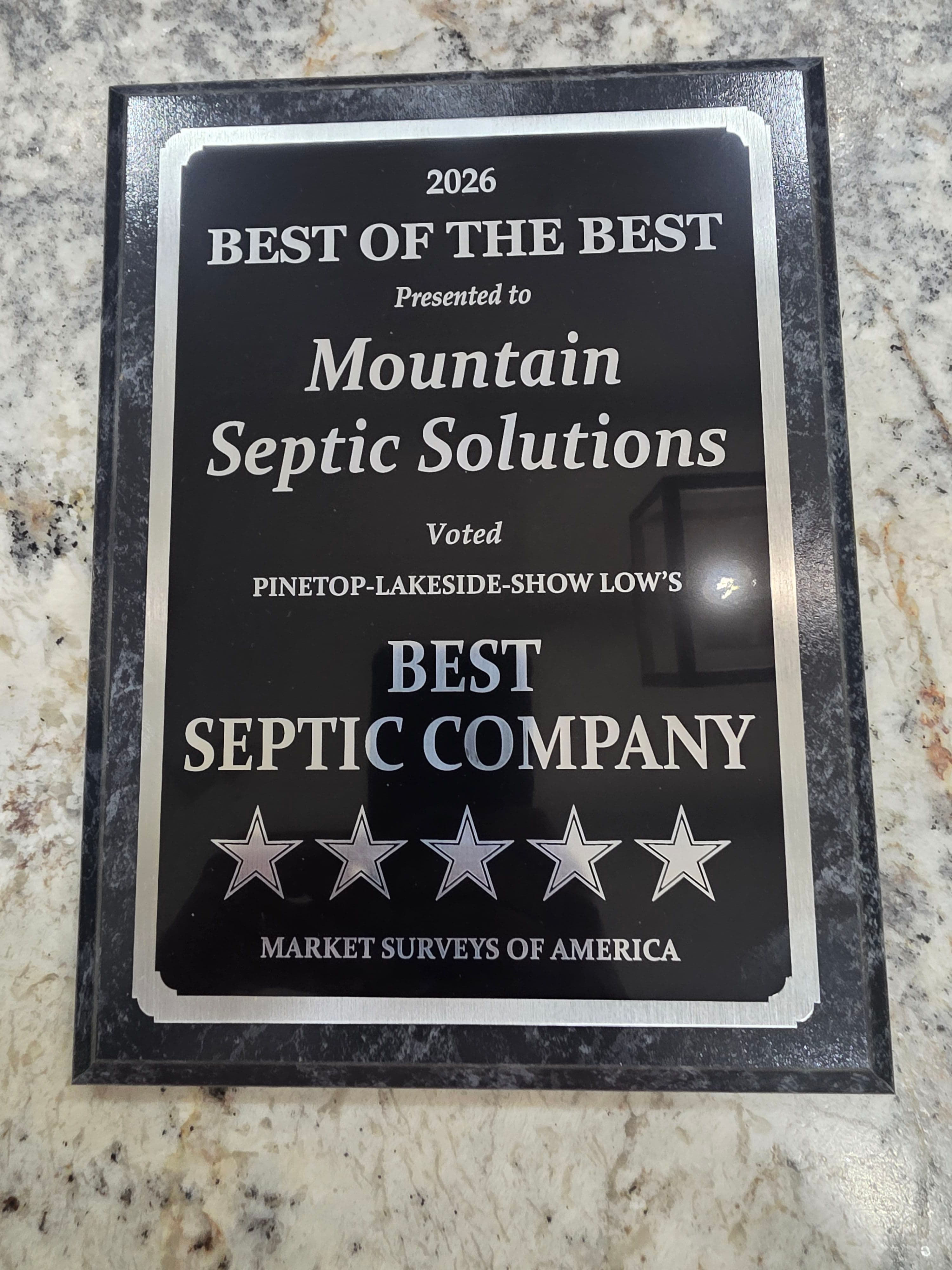Project Voted Best Septic Company in Pinetop-Lakeside-Show Low for 2026 image